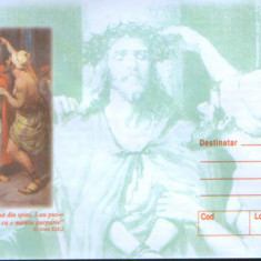 Intreg postal plic nec 2001- Pictura religioasa - Iisus Hristos