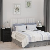 Cumpara ieftin Noptiere, 2 buc., negru, 40x35x61,5 cm, lemn masiv de pin