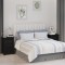 vidaXL Noptiere, 2 buc., negru, 40x35x61,5 cm, lemn masiv de pin 813708