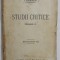 STUDII CRITICE de I. GHEREA , VOLUMUL II , 1923