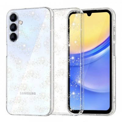 Husa pentru Samsung Galaxy A15 5G A156 / A15 A155, Techsuit, SparkleSkin, Transparenta foto