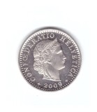 Moneda Elvetia 20 rappen 2009, stare foarte buna, curata
