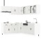 vidaXL Set dulap de bucătărie 11 piese &bdquo;Lucca&rdquo; alb lucios Lemn 3314923