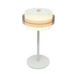 Lampa de masa touch LED 3W alba, baterie 3.7V/1800mAh, reincarcabila USB 5V/2A IP20