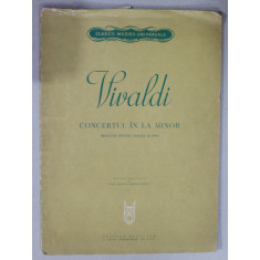 VIVALDI , CONCERTUL IN LA MINOR , REDUCTIE PENTRU VIOLINA SI PIAN , 1965