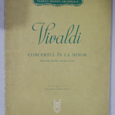VIVALDI , CONCERTUL IN LA MINOR , REDUCTIE PENTRU VIOLINA SI PIAN , 1965
