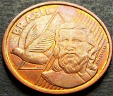 Moneda 5 CENTAVOS - BRAZILIA, anul 2013 *cod 1974 = Joaqu&iacute;m Jos&eacute; da Silva Xavier, America Centrala si de Sud