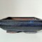 Ghiveci bonsai, ceramica, glazura albastru (M2), 19cm