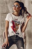 B683-2 Tricou cu print wild