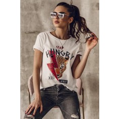 B683-2 Tricou cu print wild