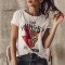 B683-2 Tricou cu print wild