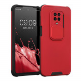 Husa Kwmobile pentru Xiaomi Redmi Note 9S/Redmi Note 9 Pro/Redmi Note 9 Pro Max, Silicon, Rosu, 57240.09, Plastic, Carcasa