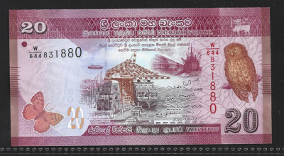 Sri Lanka 20 rupees 2020 UNC foto