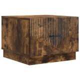 vidaXL Masă de cafea Stejar fumuriu 49 x 50 x 37 cm Lemn prelucrat 895430