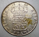 1.532 SUEDIA GUSTAF VI ADOLF 1 KRONA 1965 U ARGINT