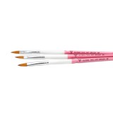 Set pensule unghii pentru acril, 3 buc