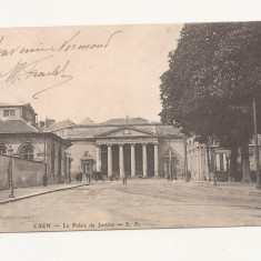 FV5-Carte Postala- FRANTA - Caen, Le Palais de Justice, circulata 1904