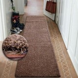 Traversa Shaggy 5cm maro, 80 cm