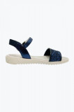 Cumpara ieftin Sandale de piele naturala cu catarama fete Brantano 24, 12-18 luni, Albastru inchis, Talpa picior: 15 cm, 24 EU