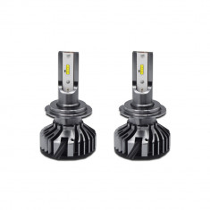 Set 2 becuri LED auto F2 H7, 100W, 6000Lm, cu canbus (fara eroare bec ars) foto