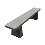 Banca din beton cu aspect de piatra de rau