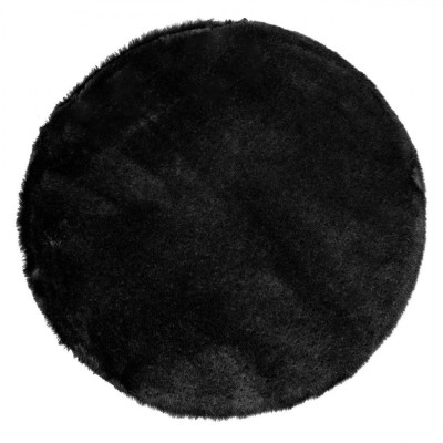 Perna Scaun Iarnă, Imitatie Blană, Negru, 38cm foto