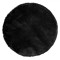 Perna Scaun Iarnă, Imitatie Blană, Negru, 38cm
