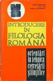 Elena Barborica, Liviu Onu, Mirela Teodorescu - Introducere in filologia