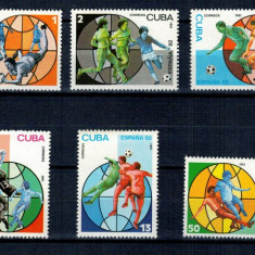 Cuba 1981 - CM fotbal, sport, serie neuzata