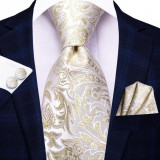 Set cravata + batista + butoni - matase - model 307