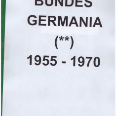 GERMANIA BUNDES 1955-1970-Colectie completa de timbre nestampilate, 16 ani