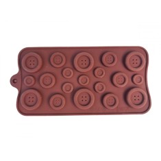 Forma silicon pentru prajituri, Nasturi, 185COF