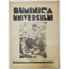 REVISTA &#039;DUMINICA UNIVERSULUI&#039;, ANUL I (XXVII) - No. 11, 15 MARTIE 1931