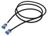 Patch cord U/FTP 6a 1m LSZH negru 32AWG, Goobay