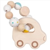 Jucarie de motricitate din lemn car nature, pentru bebelusi