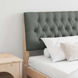 vidaXL Tăblie tapițată Gri &icirc;nchis 200 cm Lemn de pin masiv 879320