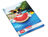 Caiet A5 48 file matematica motiv Cool Dog, Herlitz