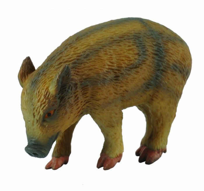 Porc mistret mancand - Animal figurina