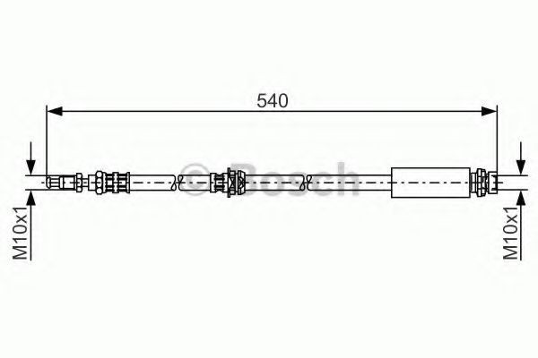 Conducta / cablu frana FORD FUSION (JU) (2002 - 2012) BOSCH 1 987 476 057
