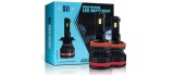 Set 2 LED-uri Auto H7 AutoREY&reg; Premium, 55w/bec , 20000 Lumeni, 6500K, AUTO, 12-24 Volti, CSP, Canbus, fara eroare de bec ars, Miez Cupru, Radiator Al