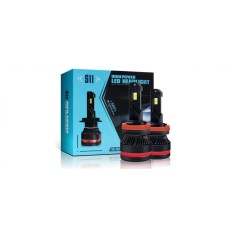 Set 2 LED-uri Auto H7 AutoREY&reg; Premium, 55w/bec , 20000 Lumeni, 6500K, AUTO, 12-24 Volti, CSP, Canbus, fara eroare de bec ars, Miez Cupru, Radiator Al