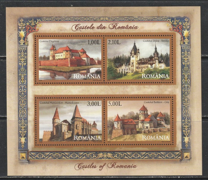 Romania 2008 - #1810A Castele din Romania M/S 1v MNH