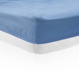 Cearceaf de pat cu elastic, 90x200 cm, BLUE