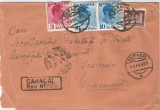 Romania, plic recomandat, circulat intern, 1937