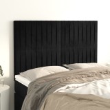 vidaXL Tăblii de pat, 4 buc, negru, 72x5x78/88 cm, catifea