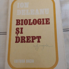 Biologie si drept - Ion Deleanu