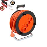 Prelungitor pe Rola APF&reg; 50m, 4 Prize, Protectie la Supraincalzire, Cablu din Cupru 2 x 2, 5 mm&sup2;, IP20