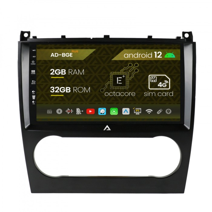 Navigatie Mercedes Benz G-Class W463 (2009-2012), Android 12, E-Octacore 2GB RAM + 32GB ROM, 9 Inch - AD-BGE9002+AD-BGRKIT414v2