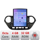 Navigatie Hyundai I10 2013-2019 G-HY38 ecran tip TESLA 9.7" cu Android Radio Bluetooth Internet GPS WIFI 4+32GB DSP 4G