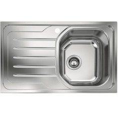 Chiuveta de bucatarie OLL 611, 790x500, picurator stanga, inox dekor